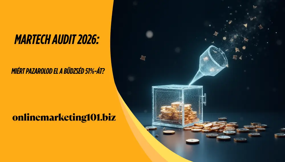 MarTech Audit 2026: Miért pazarolod el a büdzséd 51%-át?