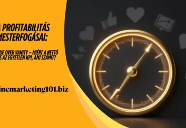 onlinemarketing101 - A profitabilitás mesterfogásai Revenue over Vanity – Miért a nettó árrés az egyetlen KPI, ami számít