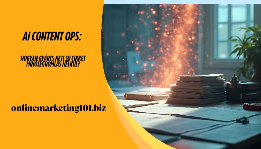 AI Content Ops: Hogyan gyárts heti 50 cikket minőségromlás nélkül?