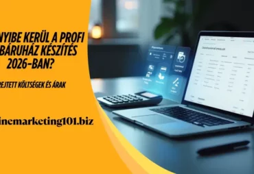 onlinemarketing101 - Mennyibe kerül a profi webáruház készítés 2026-ban Rejtett költségek és árak