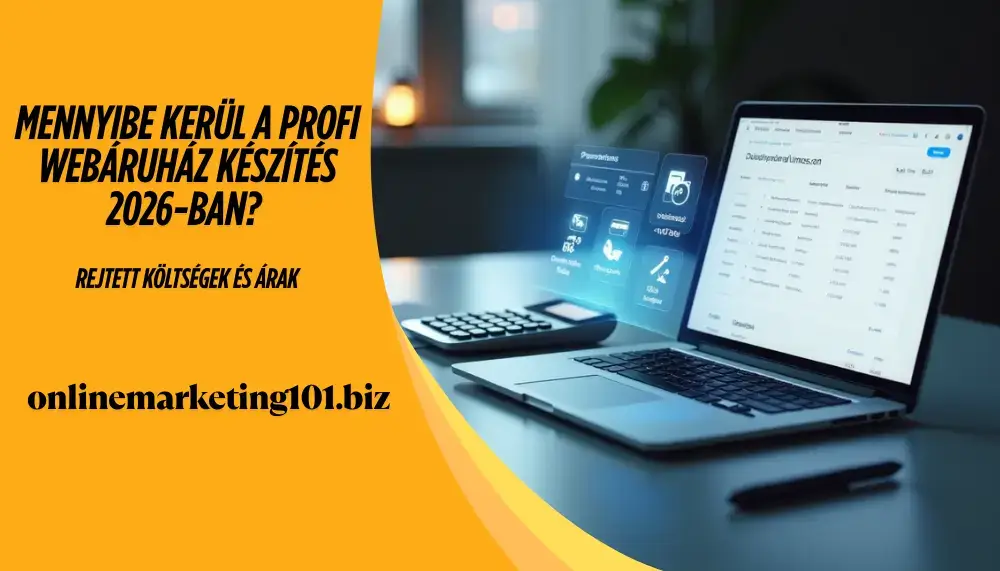 Mennyibe kerül a profi webáruház készítés 2026-ban? Rejtett költségek és árak