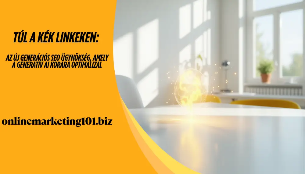 onlinemarketing101 -Túl a kék linkeken az új generációs SEO ügynökség, amely a generatív AI korára optimalizál