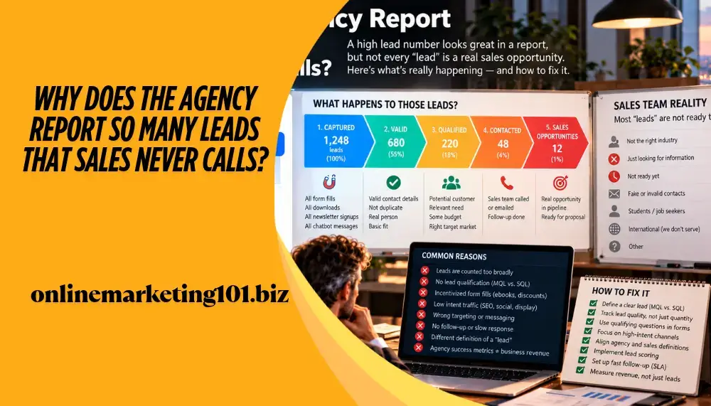 Why Does the Agency Report So Many Leads That Sales Never Calls?
